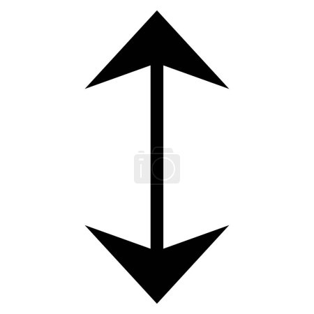 Illustration for Double arrow icon, vector illustration - Royalty Free Image