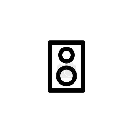 Ilustración de Icono de vector de altavoz de signo de música, vector de ilustración - Imagen libre de derechos