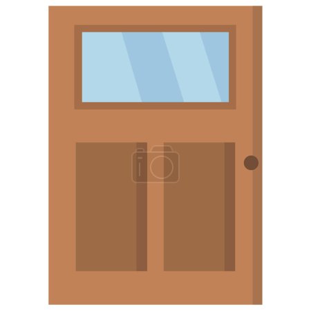 Ilustración de Puerta icono de vector. Puerta de entrada, ilustración gráfica vectorial de la puerta de salida - Imagen libre de derechos