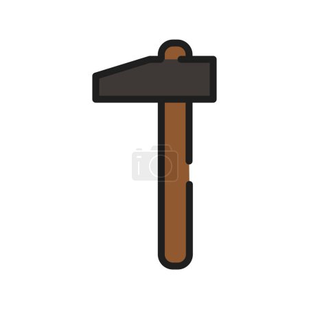 Illustration for Hammer icon vector illustration - Royalty Free Image