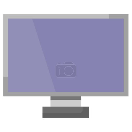 Ilustración de Computadora de escritorio icono aislado diseño de ilustración web - Imagen libre de derechos