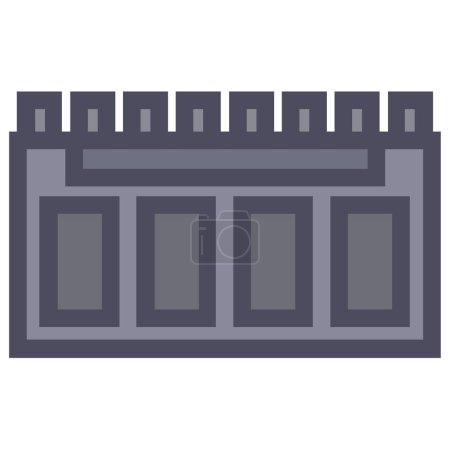 Ilustración de Vector de icono de memoria, vector de icono de RAM - Imagen libre de derechos