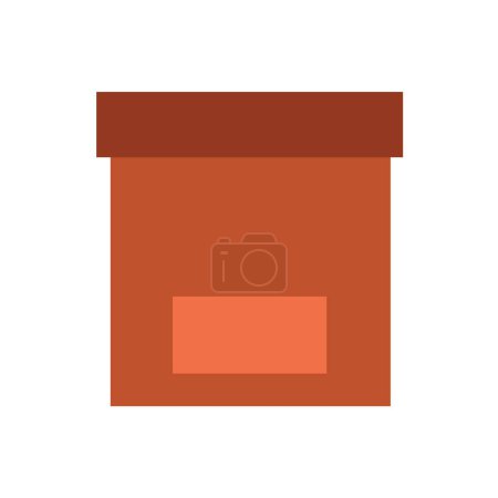 Illustration for Paper box icon vector illustration - Royalty Free Image