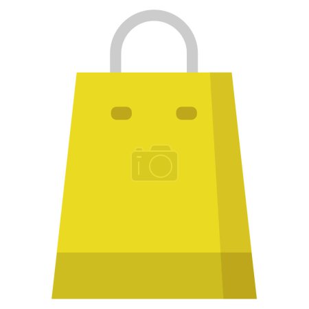 Ilustración de Icono de la bolsa de compras vector ilustración - Imagen libre de derechos