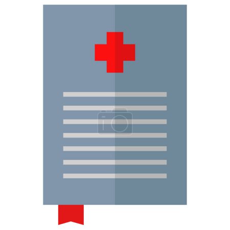 Illustration for Document healthcare medical icon - Royalty Free Image