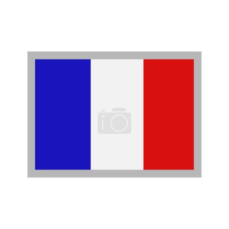 Téléchargez les illustrations : Icône vectorielle drapeau France
. - en licence libre de droit
