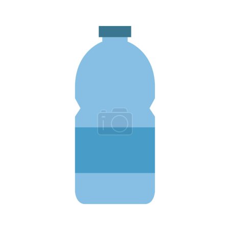 Téléchargez les illustrations : Bouteille d'eau icône vectoriel illustration conception graphique - en licence libre de droit