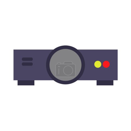 Illustration for Icon vector of projector isolated on white background. - Royalty Free Image