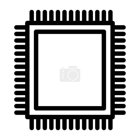 Illustration for Chip processor icon vector illustration - Royalty Free Image