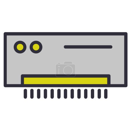 Illustration for Air conditioning icon on white background - Royalty Free Image