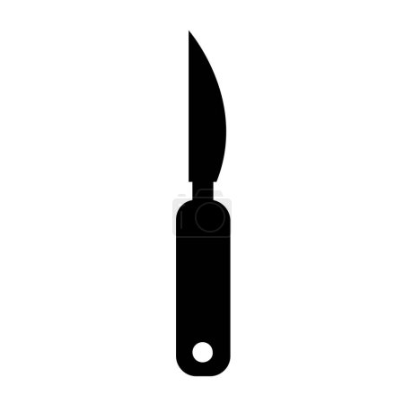 Ilustración de Icono del cuchillo sobre un fondo blanco - Imagen libre de derechos