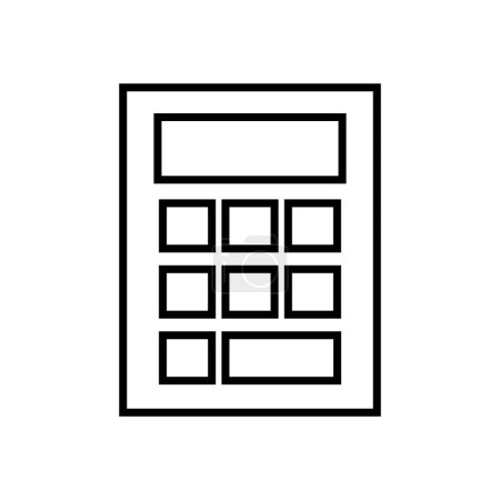 Ilustración de Icono de la calculadora, ilustración vectorial - Imagen libre de derechos