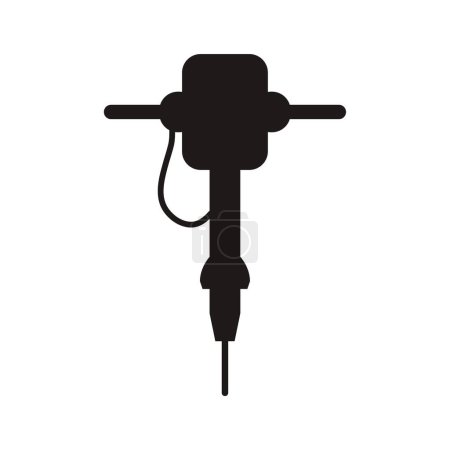 Ilustración de Taladro eléctrico vector icono - Imagen libre de derechos