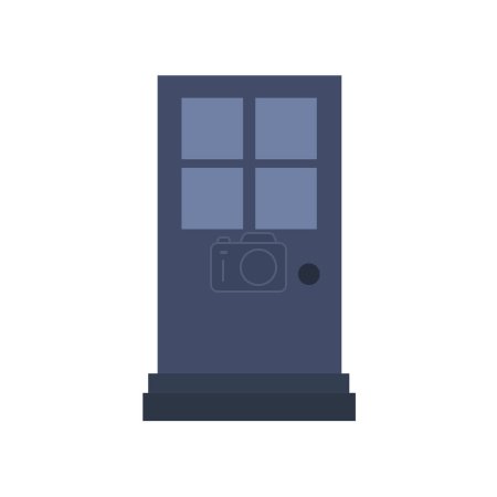 Photo for Door vector icon. Entrance door, vector graphic illustration of the exit door - Royalty Free Image