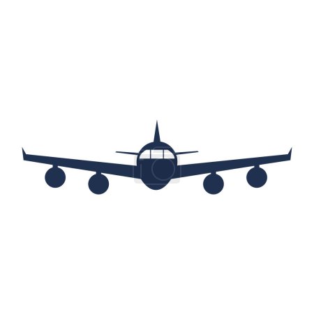 Illustration for Airplane icon vector illustration design - Royalty Free Image