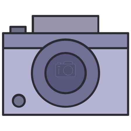 Ilustración de Icono de la cámara vector ilustración - Imagen libre de derechos