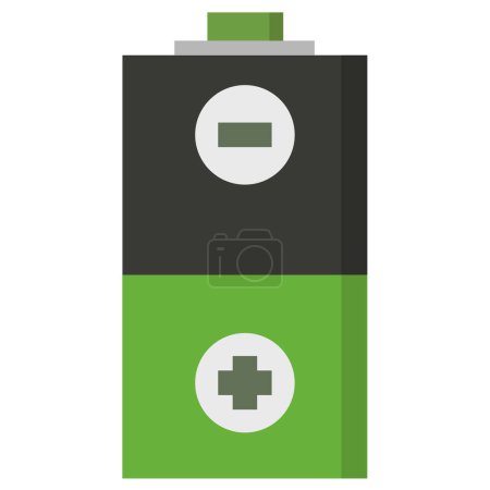 Illustration for Battery icon, vector illustration - Royalty Free Image