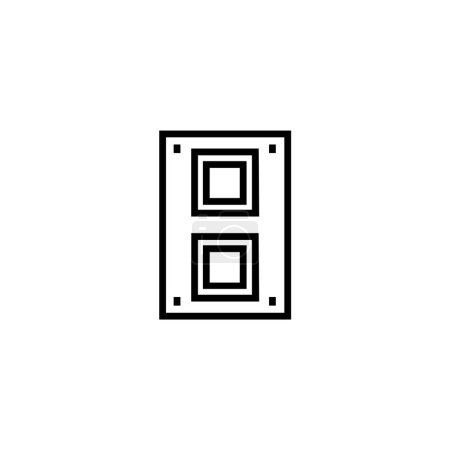 Ilustración de Icono de vector de altavoz de signo de música, vector de ilustración - Imagen libre de derechos