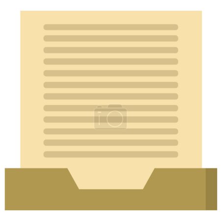 Illustration for Paper note vector illustration. - Royalty Free Image