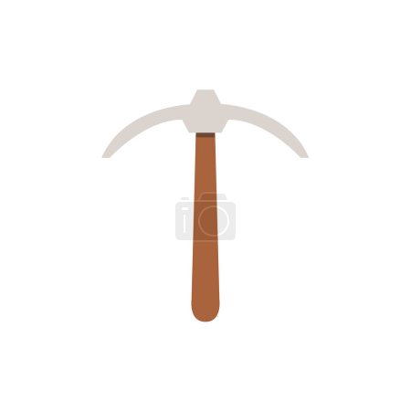 Illustration for Pickaxe icon design template on white background - Royalty Free Image