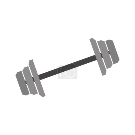 Illustration for Barbell isolated on white background, vector illustration - Royalty Free Image