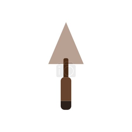Illustration for Flat design trowel icon vector illustration - Royalty Free Image