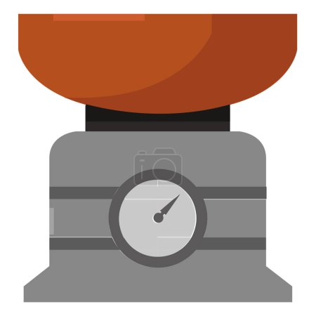 Illustration for Kitchen scale icon on white background - Royalty Free Image