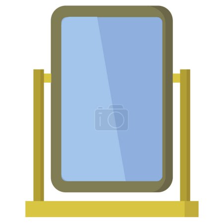 Téléchargez les illustrations : Illustration vectorielle d'icône moderne miroir - en licence libre de droit
