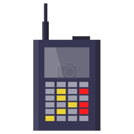 Ilustración de Walkie talkie web icono vector ilustración - Imagen libre de derechos