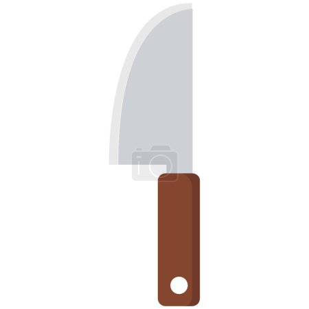 Téléchargez les illustrations : Illustration vectorielle icône couteau de cuisine - en licence libre de droit