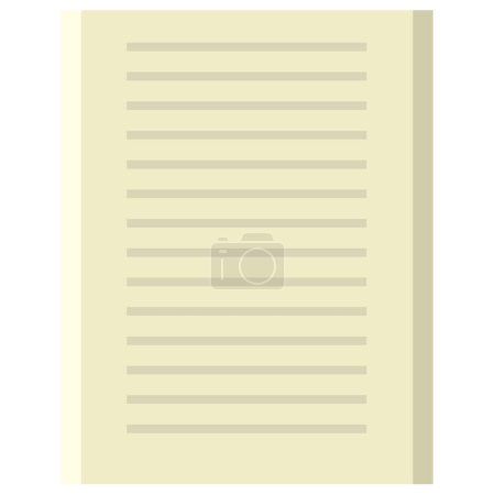 Illustration for Paper sheet isolated on white background - Royalty Free Image