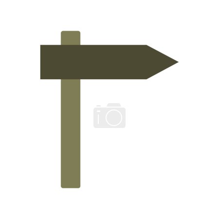 Téléchargez les illustrations : Signpost icône symbole image vectorielle. - en licence libre de droit