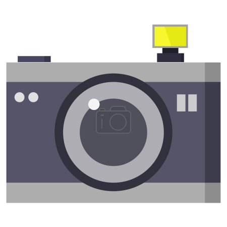 Ilustración de Icono de la cámara vector ilustración - Imagen libre de derechos