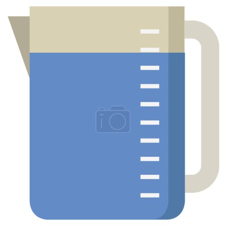 Illustration for Measuring cup icon vector illustration - Royalty Free Image