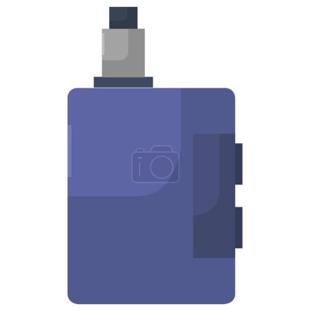 Illustration for Electronic cigarette icon. Vape device - Royalty Free Image