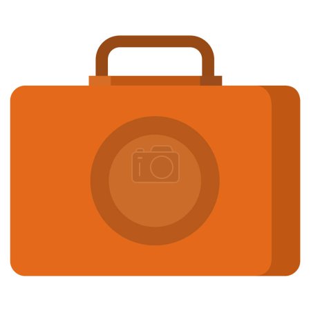 Illustration for Lunch box icon on white background - Royalty Free Image