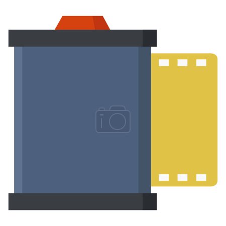 Ilustración de Carrete de película icono de diseño, vector de ilustración - Imagen libre de derechos