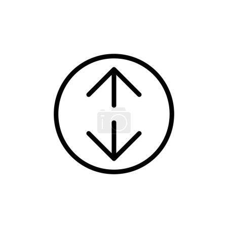 Ilustración de Icono de flecha doble, ilustración vectorial - Imagen libre de derechos