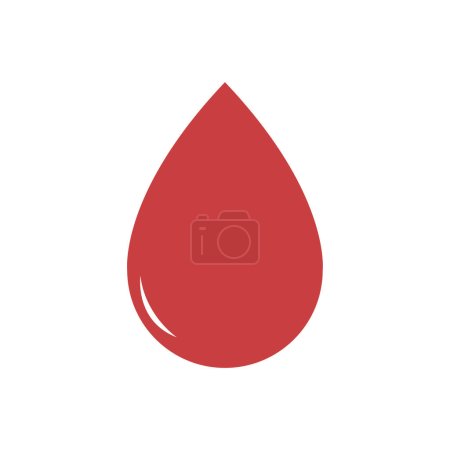 Ilustración de Logo de sangre icono ilustración vector - Imagen libre de derechos