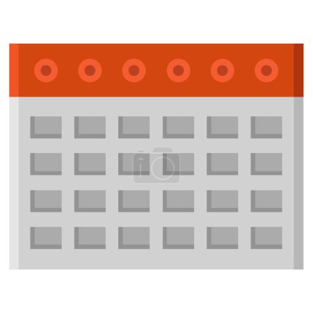Illustration for Calendar icon isolated on white background - Royalty Free Image