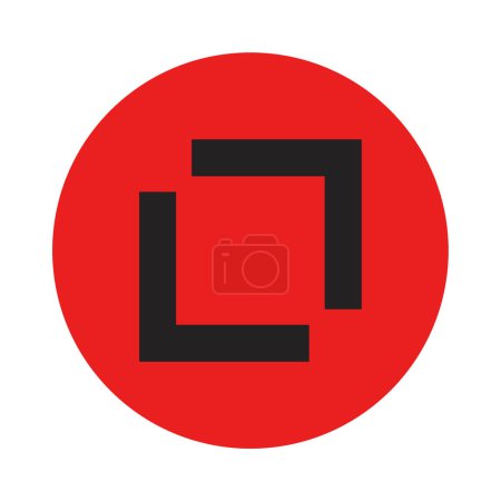 Ilustración de Icono del botón de signo de flecha, ilustración vectorial - Imagen libre de derechos