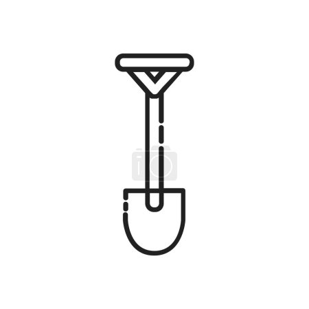 Ilustración de Pala para excavación y construcción icono, estilo de moda, aislado en blanco - Imagen libre de derechos