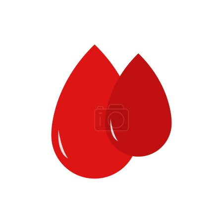 Illustration for Blood drop vector icon design - Royalty Free Image