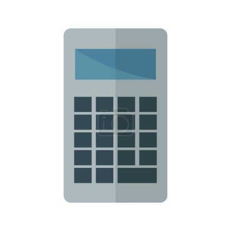 Téléchargez les illustrations : Icône de calculatrice isolée sur fond blanc - en licence libre de droit