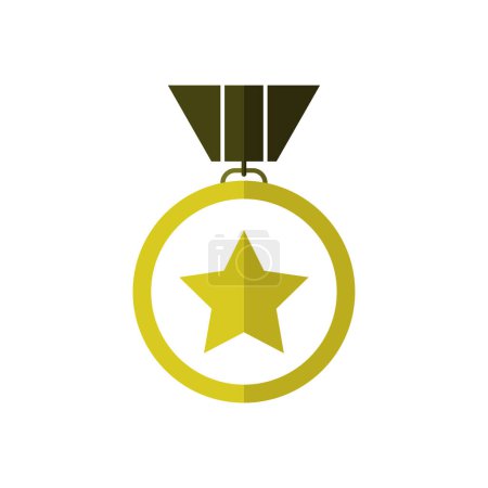 Illustration for Medal award icon, vector illustration - Royalty Free Image