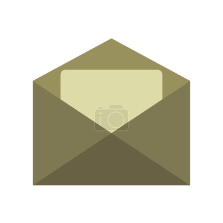 Téléchargez les illustrations : Enveloppe mail message icône vecteur illustration graphisme - en licence libre de droit
