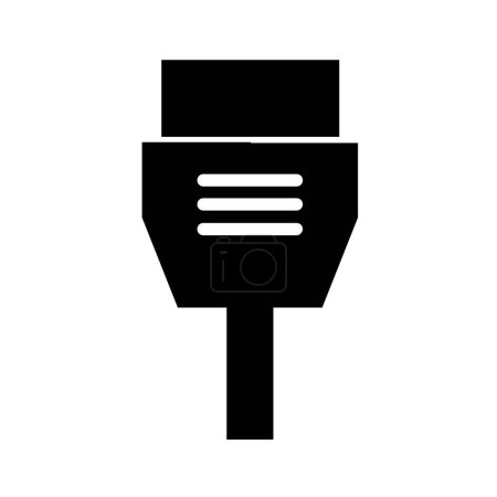 Illustration for Computer plug icon , vector simple design - Royalty Free Image
