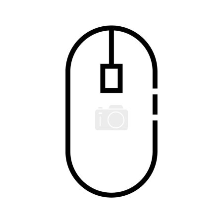Illustration for Computer mouse icon on white background - Royalty Free Image
