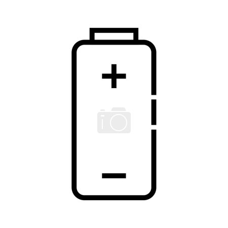 Téléchargez les illustrations : Icône de batterie, illustration vectorielle - en licence libre de droit