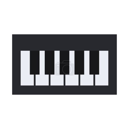 Téléchargez les illustrations : Illustration vectorielle clavier piano - en licence libre de droit